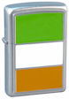 Custom Emblem Flag Of Ireland Zippo Lighter -Satin Chrome - Z1058 Zippo