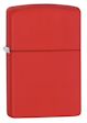 Red Matte Zippo Lighter - 233 Zippo