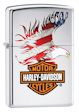 Harley Davidson American Eagle Zippo Lighter - HP Chrome - 28082 Zippo