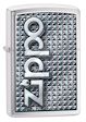 Zippo 3d Abstract 1 Zippo Lighter - Brushed Chrome - 28280 Zippo