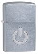 Power Button Zippo Lighter - Street Chrome - 28329 Zippo