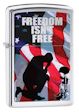 Freedom Isn't Free Zippo Lighter - HP Chrome - 28336 Zippo