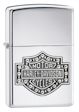 Harley Davidson Bar & Shield Crystal Zippo Lighter - High Polish Chrome - 28349 Zippo