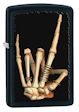 Skeleton Hand Zippo Lighter - Black Matte - 28438 Zippo