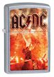AC/DC Flames Zippo Lighter - Street Chrome - 28454 Zippo