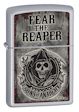 Sons of Anarchy Fear The Reaper Zippo Lighter - Satin Chrome - 28502 Zippo