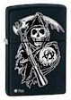 Sons of Anarchy Grim Reaper Biker Zippo Lighter - Black Matte - 28504 Zippo