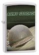 Army Strong Helmet Zippo Lighter - Brush Chrome - 28514 Zippo