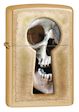 Keyhole Skull  Zippo Lighter - Gold Dust - 28540 Zippo