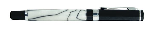Oyster Marble/Gloss Black Rollerball Zippo Pen - 41066 Zippo